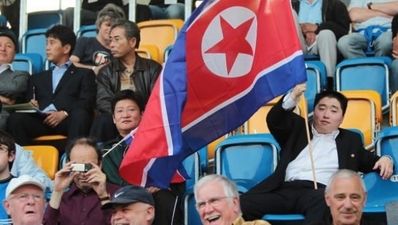 Chinese fans back N Korea