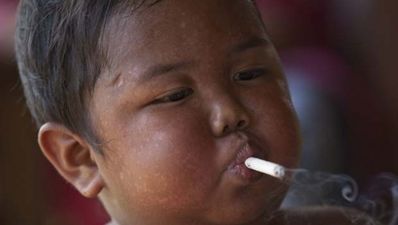 Toddler now a reformed smoker
