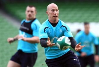 Pic: Verne Troyer steps into the Ulster scrum and Peter Stringer gets confused