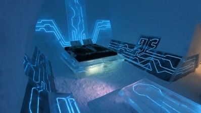 Frozen Tron-inspired room opens at the Ice Hotel