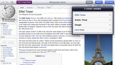 Wiki Hunt turns Wikipedia-trawling into a game for iPhone users