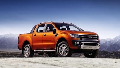 Off-road action with the new Ford Ranger