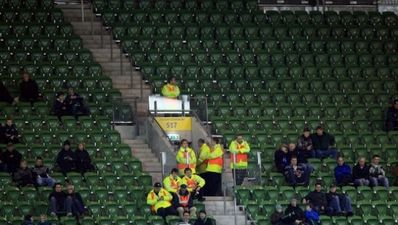 Ghost town expected at the Aviva Stadium