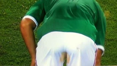 Video: Mexican player ‘does a Lineker’ and soils himself mid game