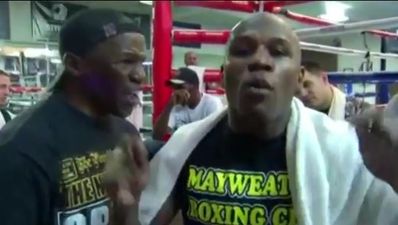 Video: Floyd Mayweather Jr. vs Sr.