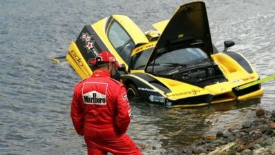 Rare Ferrari Enzo sent for a swim in Atlantic