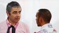 Video: Rowan Atkinson’s reaction to Lewis Hamilton