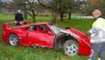 Petrol heads look away: Ferrari F40 destroyed