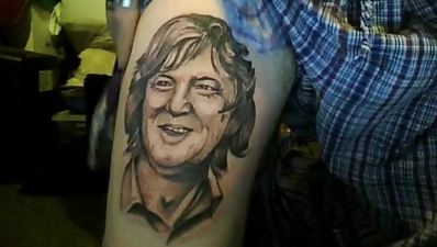 Man gets a tattoo of Top Gear’s James May on his thigh