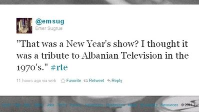 Twitter gallery: RTE panned for awful New Year’s Eve broadcast