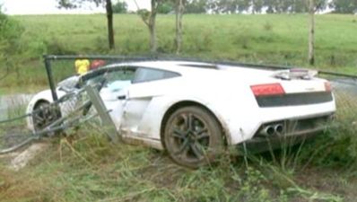 When is the worst time to crash a rented Lamborghini? This guy found out