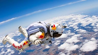 Do you fancy skydiving from the edge of space? This lad does