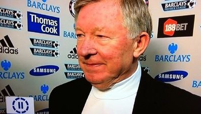 So you saw what Alex Ferguson was wearing today, didn’t you?