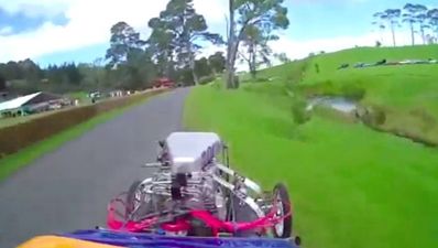 Video: This is why you shouldn’t race a dragster around a curved track