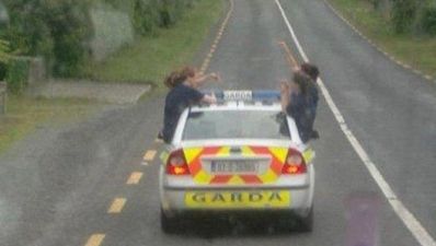 Update: The Garda car surfing picture has been solved