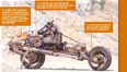 Stranded Frenchman makes motorcycle out of car parts
