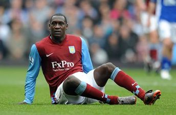 Pic: It looks like Emile Heskey is wearing a squirrel during this interview at Villa Park