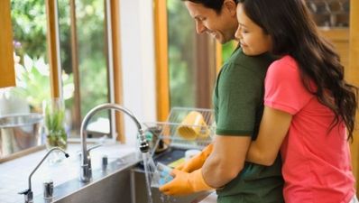 Is it true that doing the dishes is the key to happiness for us men?