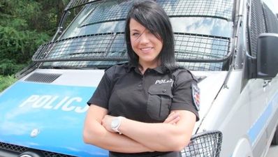 Sexy Polish riot cop “flattered” by Irish football fans