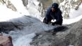 Video: Lucky escape for ice climber caught on video