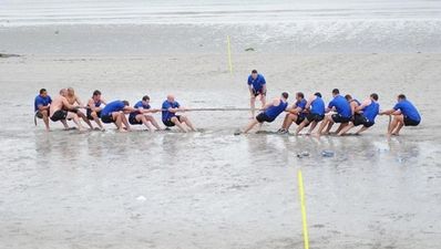 Pre-season training for Connacht Rugby looks tough