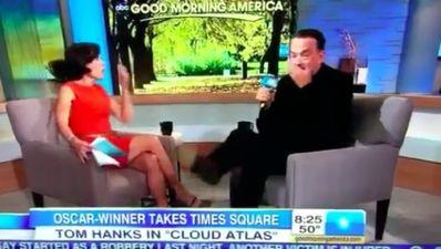 Tom Hanks drops the F-bomb live on air