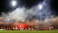 Video: Shamrock Rovers fans, and a lot of smoke, stop game in Sligo last night