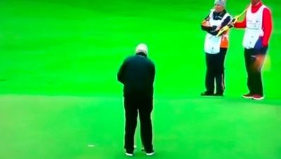 Video: Golfer Mark Wiebe has Happy Gilmore-style meltdown live on TV