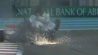 Video: Spectacular crash at the Abu Dhabi Grand Prix