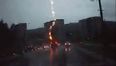 Video: Lightning strikes SUV, driver doesn’t even notice