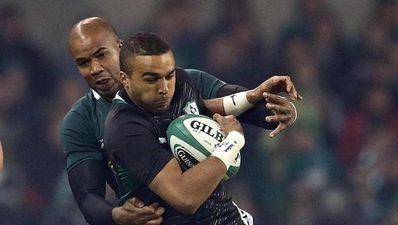 The official Springbok Twitter account had a very different view of JP Pietersen’s ‘tackle’ on Chris Henry