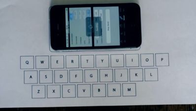 British student creates cool iPhone keyboard with piece of paper