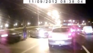 Video: Small car crash ends with total destruction