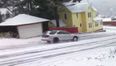 Video: Driver narrowly escapes a snowy disaster