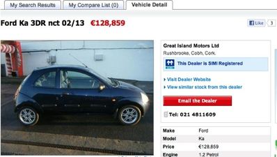Ford Ka for sale in Cork, only €128,859…