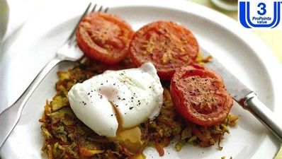 Recipe of the week: Poached Eggs with Parsnip Fritters