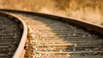 Video: Watch the moment a landslide derails a train