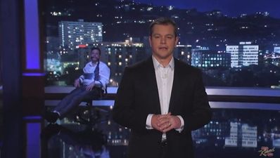 Video: Matt Damon gets revenge on Jimmy Kimmel by taking over his show