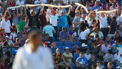 Video: Bored cricket fans entertain themselves with ‘record-breaking’ beer snake