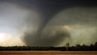 Careful out there boy, it looks like there’s a very small tornado in Cork