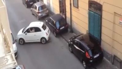 Video: Italian funeral procession held up by the real life Austin Powers