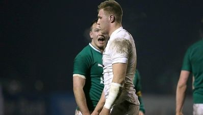 Video: Red card for England in the U20s last night