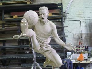 Pic: Arsenal unveil Dennis Bergkamp statue outside the Emirates Stadium