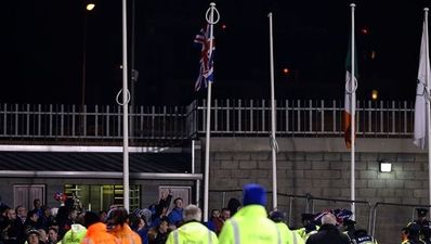 Pictures: Gardai and Linfield fans clash in Tallaght