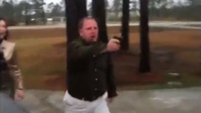 Video: Bloke pulls gun on teens following road rage fisty-cuffs…
