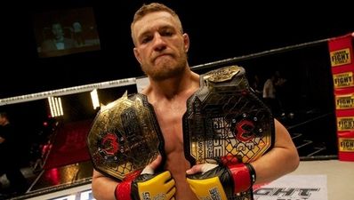 Video: Conor McGregor gets in Marcus Brimage’s face at the weight in