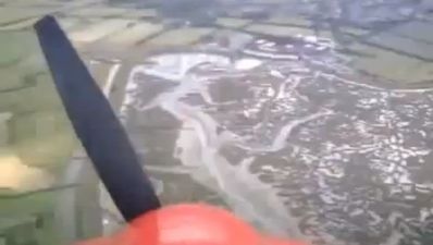 Video: Chilling moment as pilot thinks he’s about to die