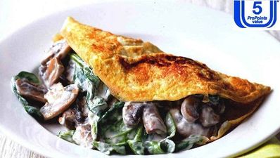 Recipe of the week: Mushroom and spinach omlette