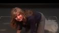 Video: Weather girl finishes report on all fours