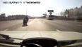 Video: Russian dad tells his kid what to do in a car crash… moments before a crash